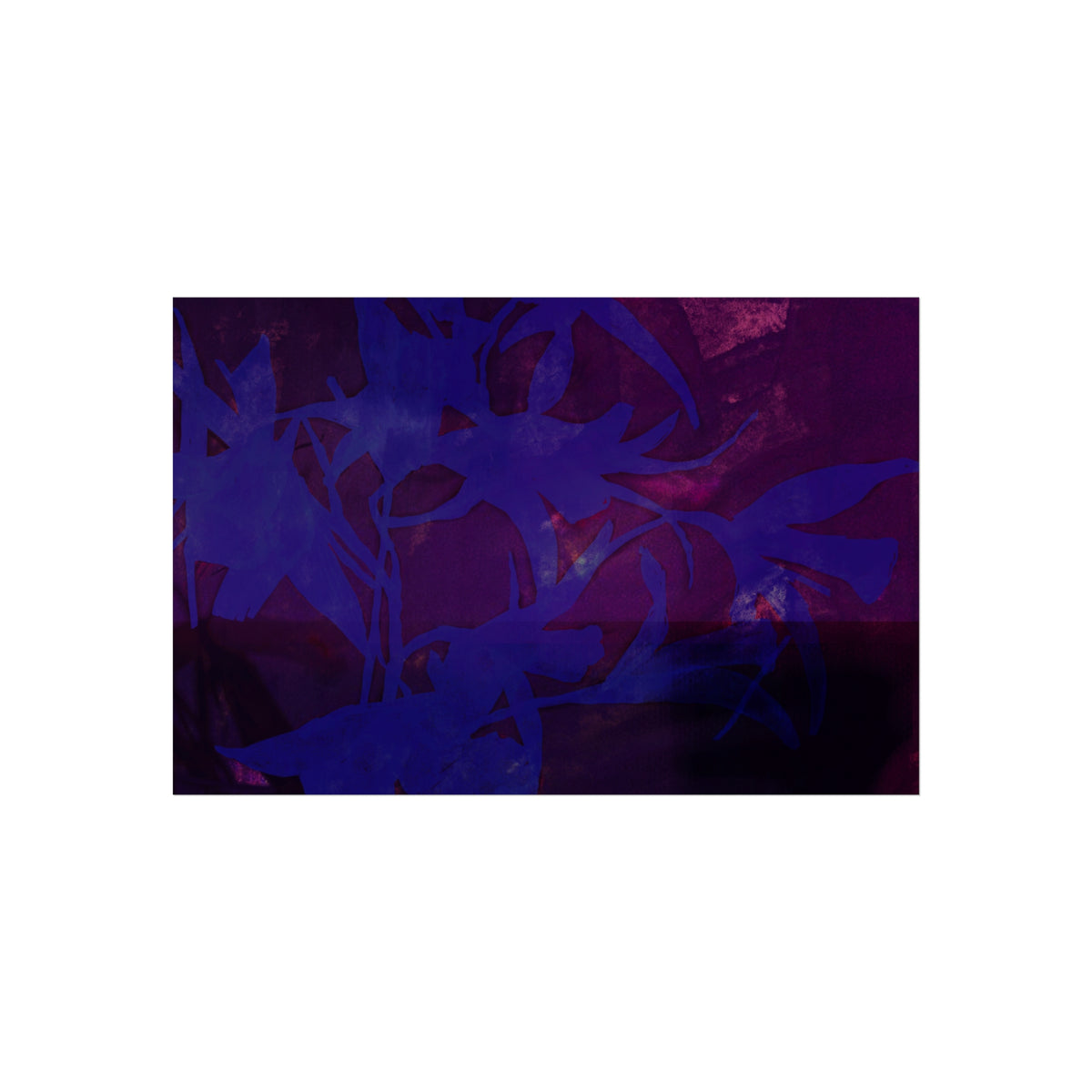 Fine Art Poster — Midnight Floral Abstract Print