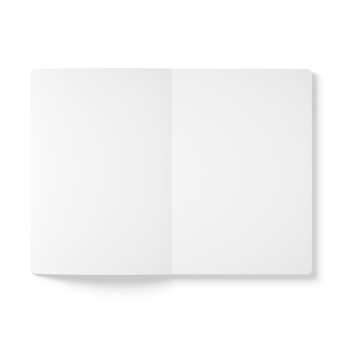 Botanical Green Softcover Journal – Floral Silhouette Notebook with Printed Interior
