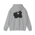 Abstract Black Geometric Backprint Hoodie