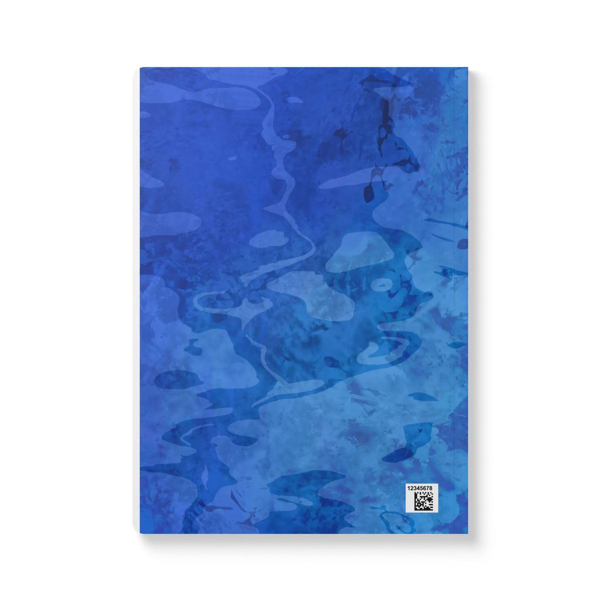 Blue Watercolor Camouflage Softcover Journal – Lined Notebook with Artistic Ocean-Inspired Cover
